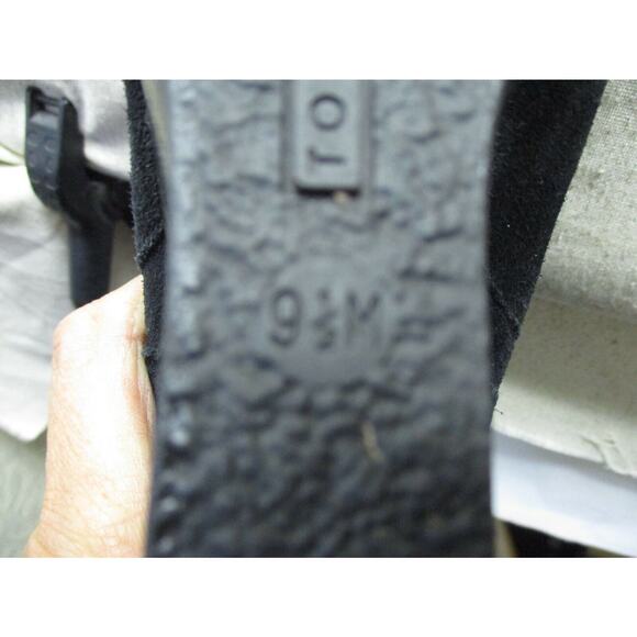 Tommy Hilfiger Womens Black Suede Wedge Chelsea Ankle Boots Booties Size 9.5 M - Picture 10 of 12